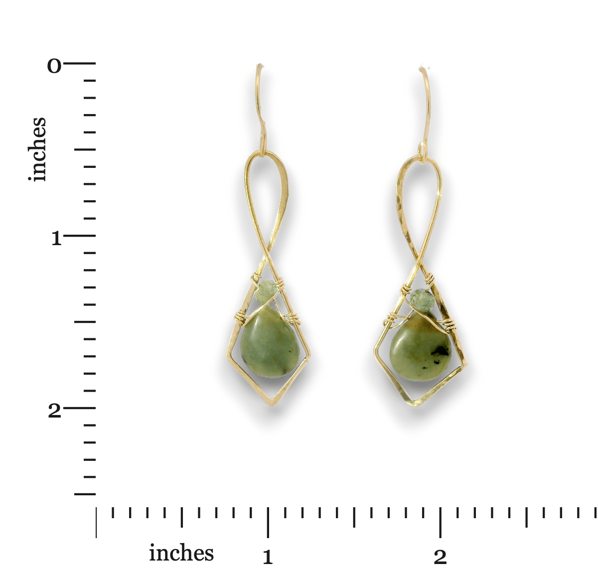Jade Arrow Drop Earrings - Art by any Means Jewelryproduct_