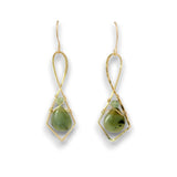 Jade Arrow Drop Earrings - Art by any Means Jewelryproduct_