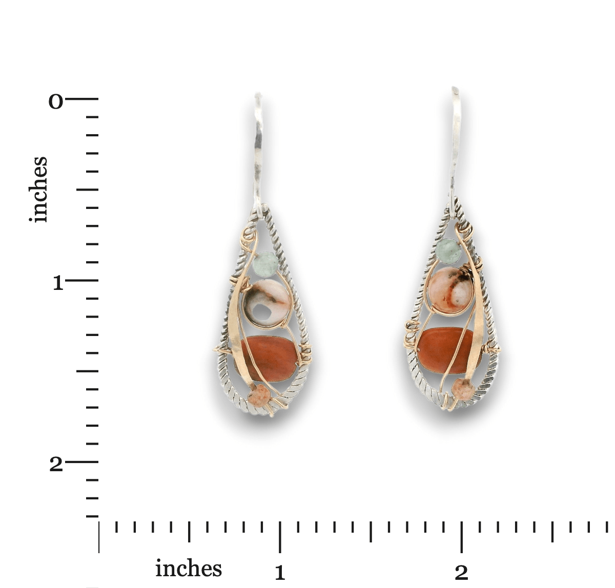 Jupiter Jasper Mini Drop Earrings - Art by any Means Jewelryproduct_