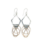 Kinetic Diamond Pyrite Earrings - Art by any Means Jewelryproduct_