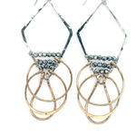 Kinetic Diamond Pyrite Earrings - Art by any Means Jewelryproduct_