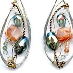 Koi Pond Quartz Drop Earrings - Art by any Means Jewelryproduct_