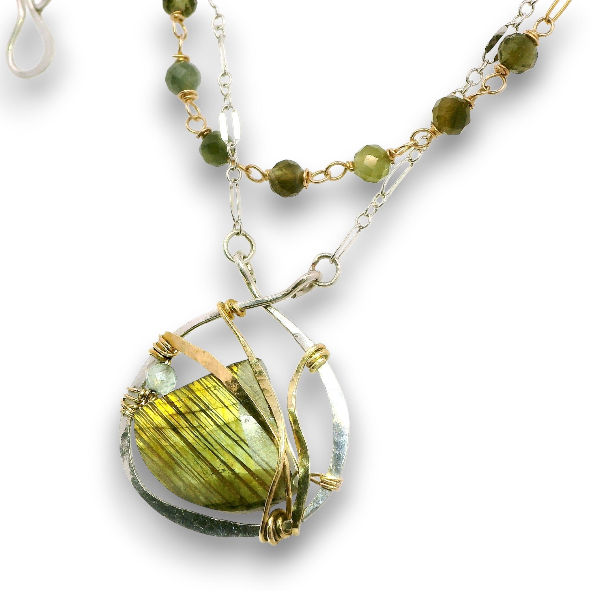 Labradorite Beaded Layered Necklace - Art by any Means Jewelryproduct_