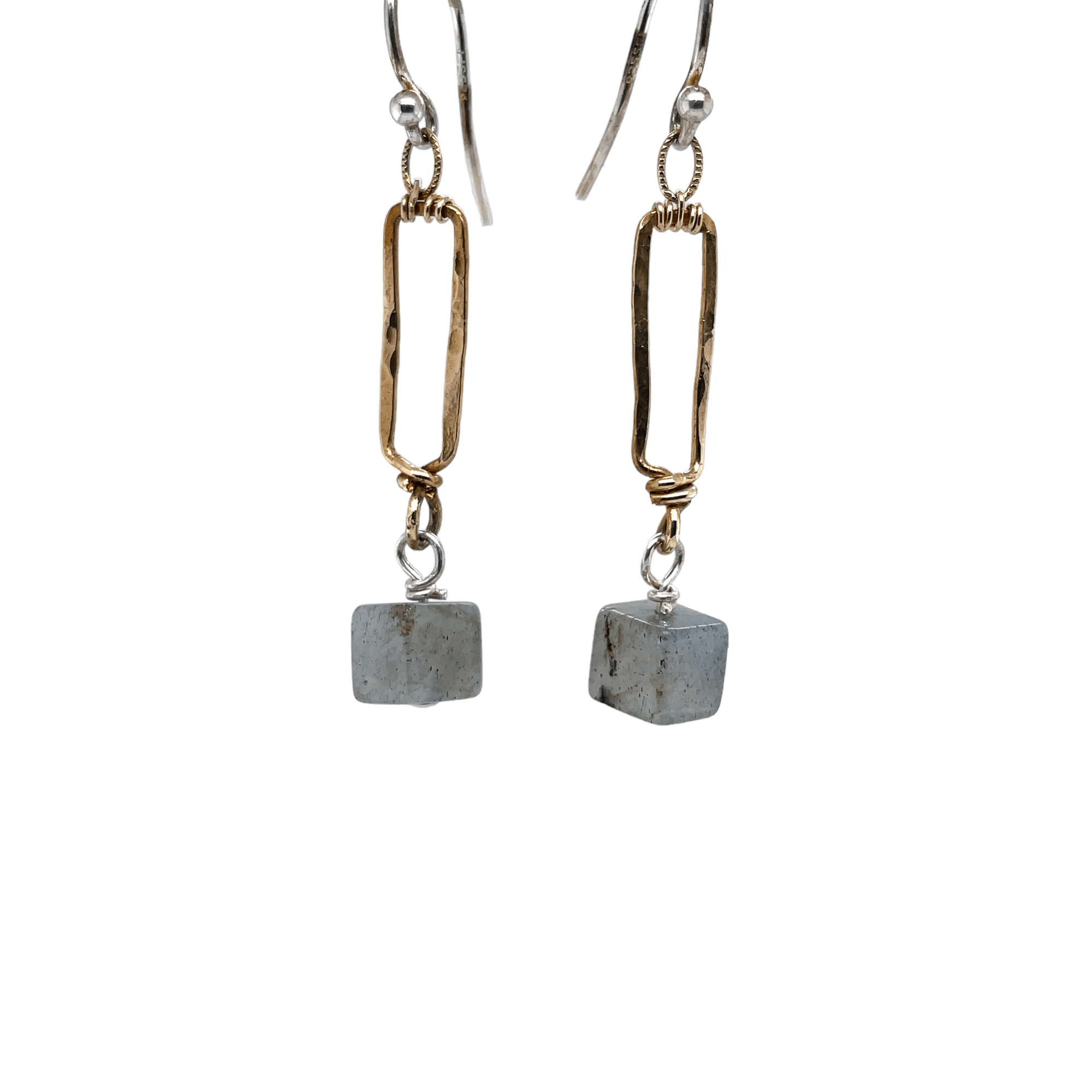 Labradorite Cube Earrings E82588 - Art by any Means Jewelryproduct_