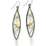 Lace Marquise Pearl Earrings - Art by any Means Jewelryproduct_