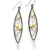 Lace Marquise Pearl Earrings - Art by any Means Jewelryproduct_