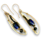 Lapis Wing Earrings - Art by any Means Jewelryproduct_