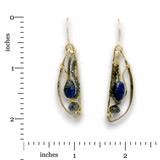 Lapis Wing Earrings - Art by any Means Jewelryproduct_