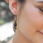 Lapis Wing Earrings - Art by any Means Jewelry#product_
