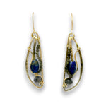 Lapis Wing Earrings - Art by any Means Jewelryproduct_