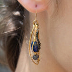 Lapis Wing Earrings - Art by any Means Jewelry#product_