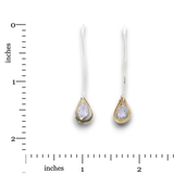 Lavender Comet Continuous Wire Earrings - Art by any Means Jewelryproduct_