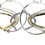 Lavender Hug Me Hoop Earrings - Art by any Means Jewelryproduct_