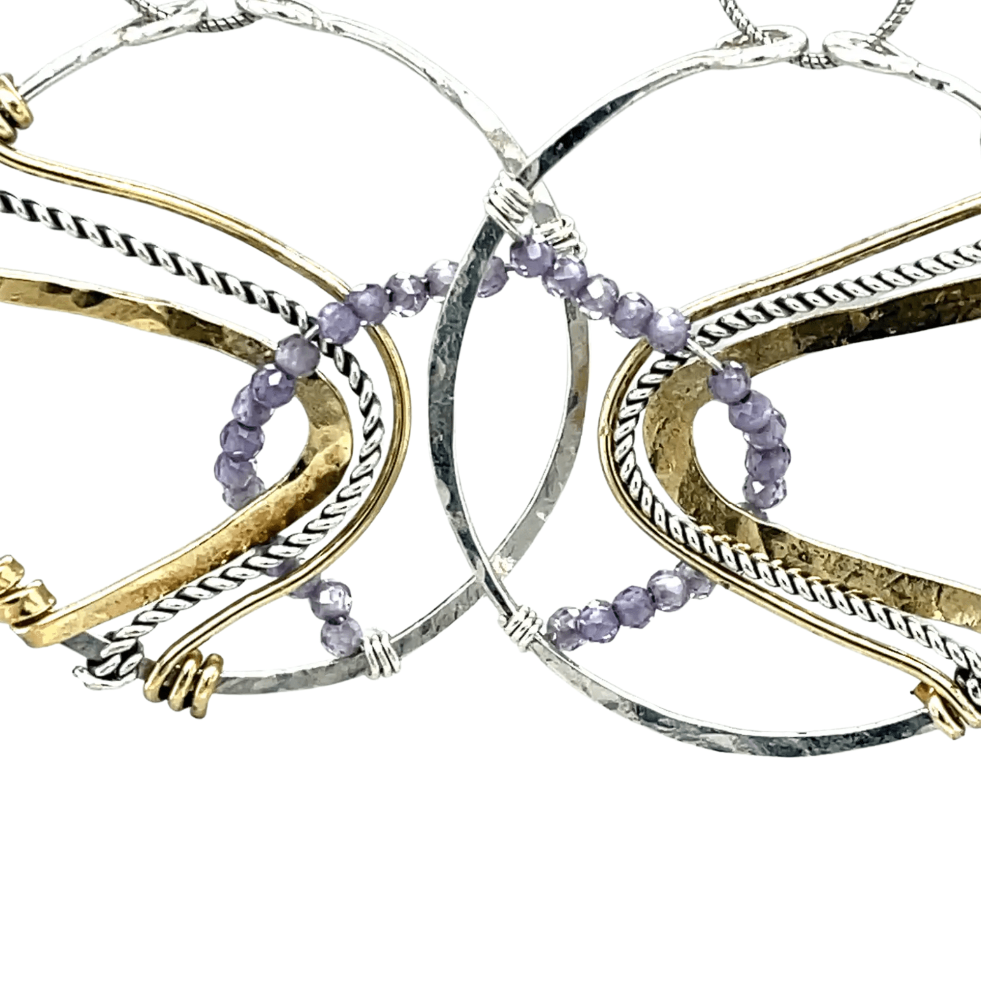 Lavender Hug Me Hoop Earrings - Art by any Means Jewelryproduct_