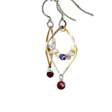 Lepidolite Mini Hoop Earrings E82027 - Art by any Means Jewelryproduct_