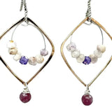 Lepidolite Mini Hoop Earrings E82027 - Art by any Means Jewelryproduct_