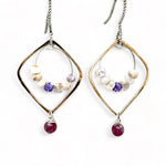 Lepidolite Mini Hoop Earrings E82027 - Art by any Means Jewelryproduct_