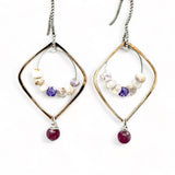 Lepidolite Mini Hoop Earrings E82027 - Art by any Means Jewelryproduct_