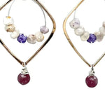 Lepidolite Mini Hoop Earrings E82027 - Art by any Means Jewelryproduct_