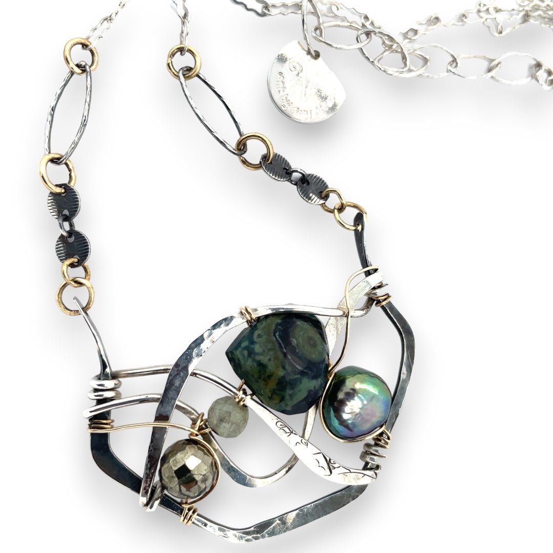 Lichen Jasper Necklace 83220N - Art by any Means Jewelryproduct_