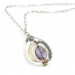 Lilac Amethyst Drop Necklace 82048N - Art by any Means Jewelryproduct_