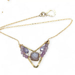 Lilac Flower Amethyst Necklace 84035N - Art by any Means Jewelryproduct_