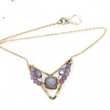 Lilac Flower Amethyst Necklace 84035N - Art by any Means Jewelryproduct_