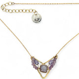 Lilac Flower Amethyst Necklace 84035N - Art by any Means Jewelryproduct_