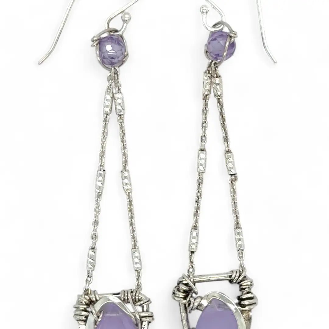 Lilac Jade Petal Earrings E84033 - Art by any Means Jewelryproduct_