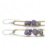Lilac Rectangle Amethyst Earrings E84025 - Art by any Means Jewelryproduct_