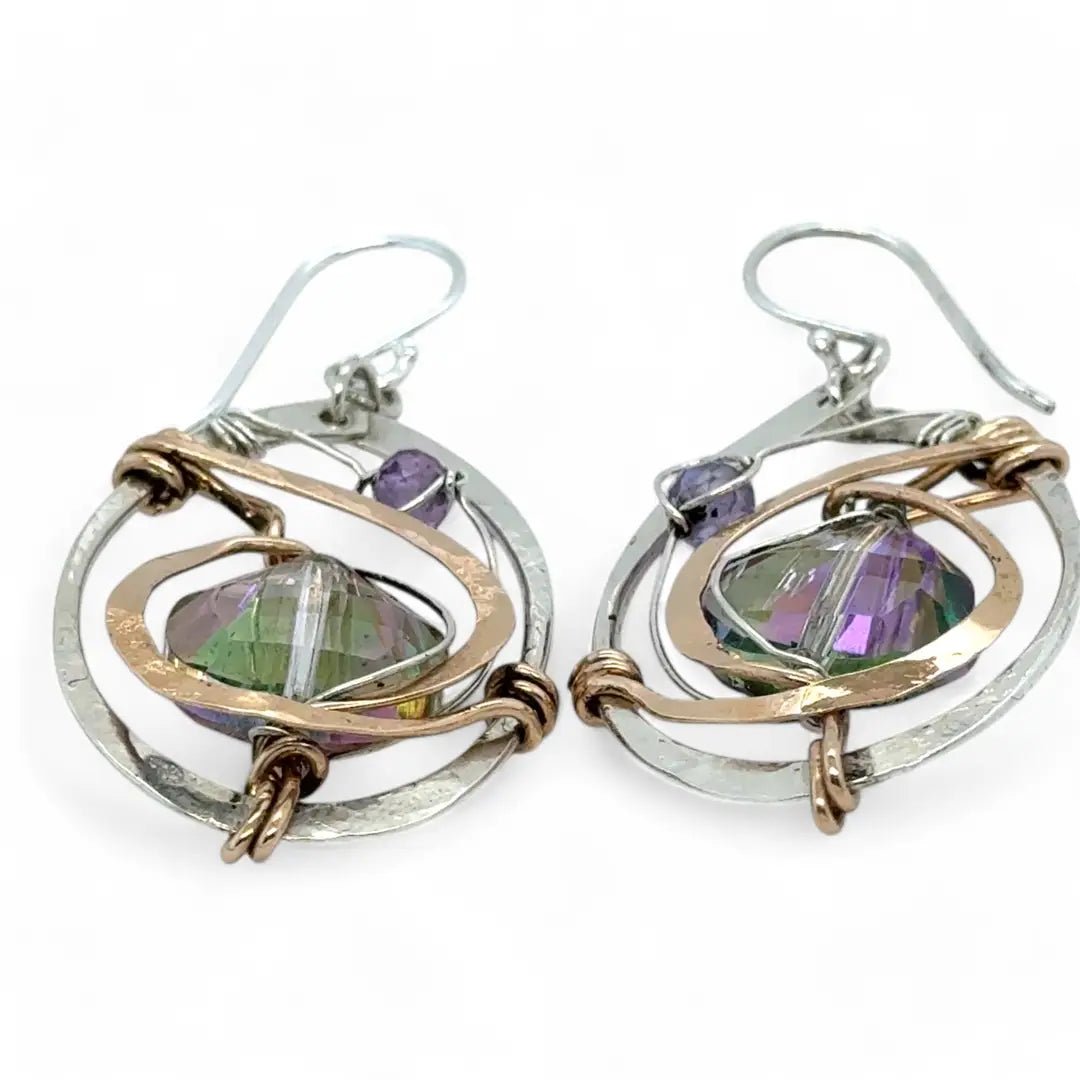 Lilac Sparkle Crystal Earrings E84021 - Art by any Means Jewelryproduct_