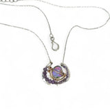 Lilac Sparkle Crystal Necklace 84020N - Art by any Means Jewelryproduct_