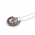 Lilac Sparkle Crystal Necklace 84020N - Art by any Means Jewelryproduct_