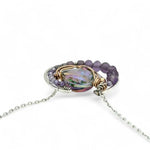 Lilac Sparkle Crystal Necklace 84020N - Art by any Means Jewelryproduct_