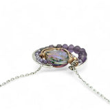 Lilac Sparkle Crystal Necklace 84020N - Art by any Means Jewelryproduct_