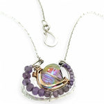 Lilac Sparkle Crystal Necklace 84020N - Art by any Means Jewelryproduct_
