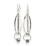 Little Labradorite Cube Earrings - Art by any Means Jewelryproduct_