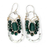 Little Pine Cone Emerald Earrings E82661 - Art by any Means Jewelryproduct_
