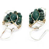 Little Pine Cone Emerald Earrings E82661 - Art by any Means Jewelryproduct_