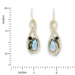 London Blue Quartz Braid Drop Earrings - Art by any Means Jewelryproduct_