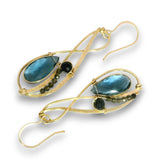 London Blue Quartz Braid Drop Earrings - Art by any Means Jewelryproduct_