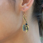 London Blue Quartz Braid Drop Earrings - Art by any Means Jewelry#product_