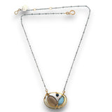 London Blue Smoky Quartz Braid Necklace - Art by any Means Jewelryproduct_