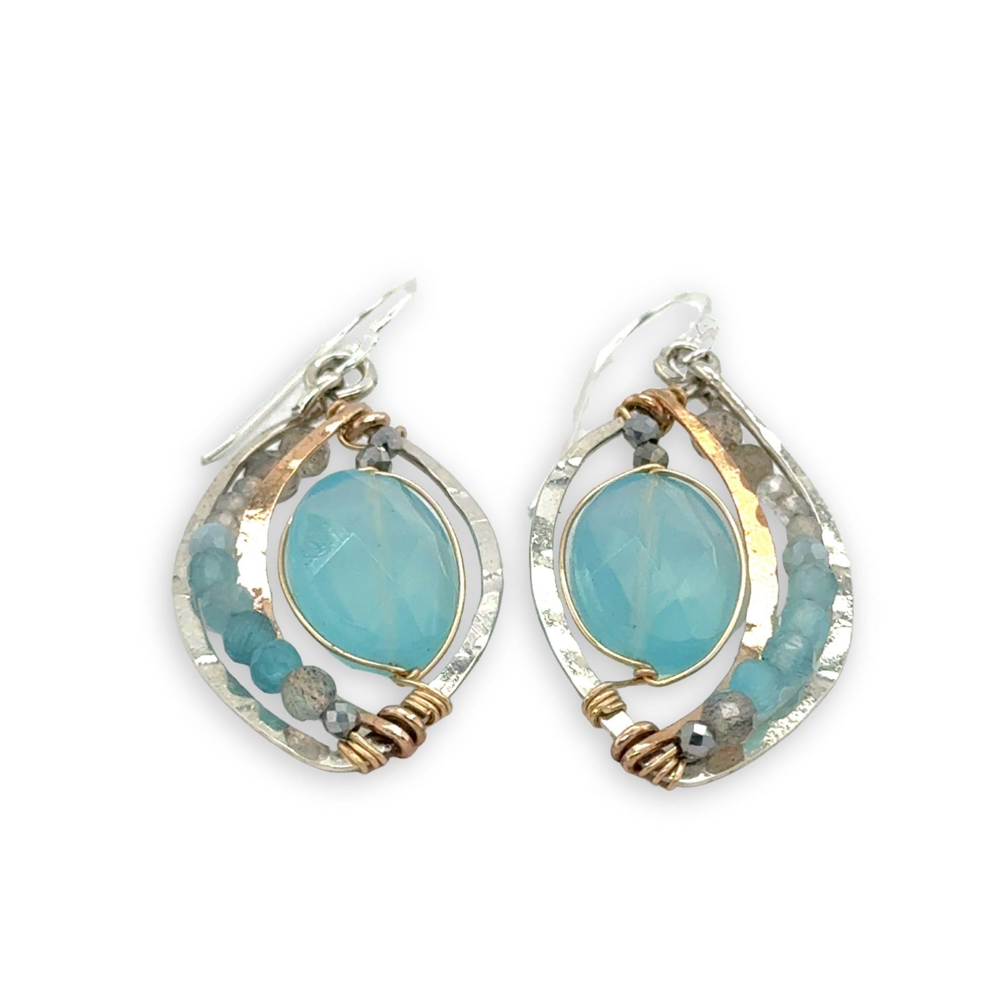 Lotus Petal Quartz Earrings - Art by any Means Jewelryproduct_
