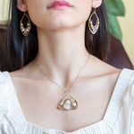 Luna Moth Agate Necklace 83045N - Art by any Means Jewelryproduct_
