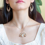 Luna Moth Agate Necklace 83045N - Art by any Means Jewelryproduct_