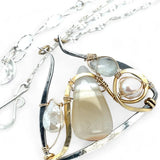 Luna Moth Agate Necklace 83045N - Art by any Means Jewelryproduct_