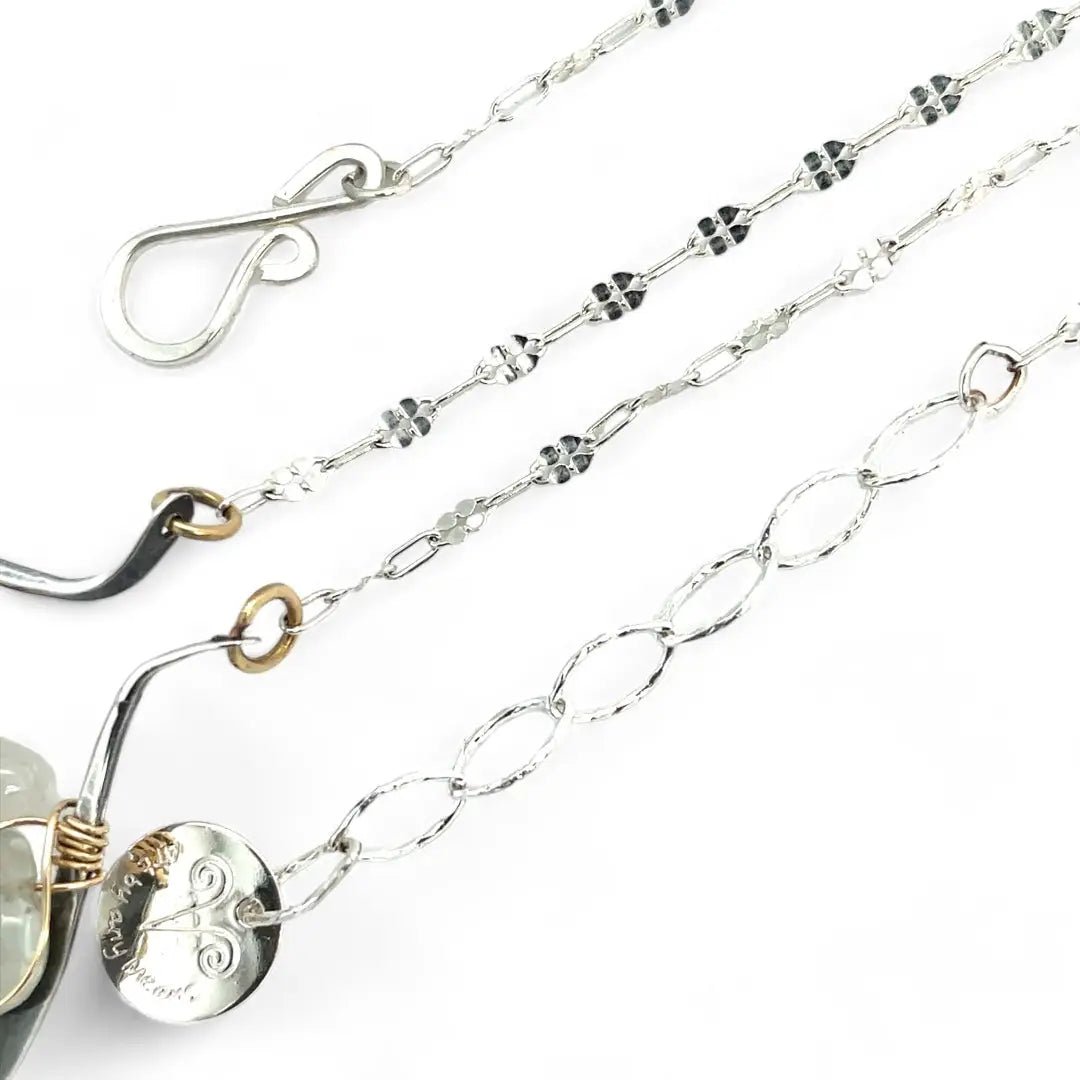 Luna Moth Agate Necklace 83045N - Art by any Means Jewelryproduct_