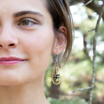 Lux Olive Pearl Drop Earrings - Art by any Means Jewelry#product_