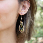 Lux Olive Pearl Drop Earrings - Art by any Means Jewelry#product_